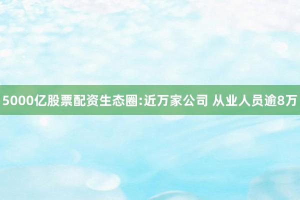 5000亿股票配资生态圈:近万家公司 从业人员逾8万