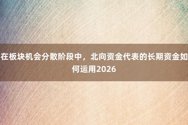 在板块机会分散阶段中，北向资金代表的长期资金如何运用2026
