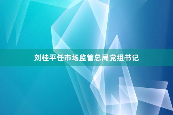 刘桂平任市场监管总局党组书记