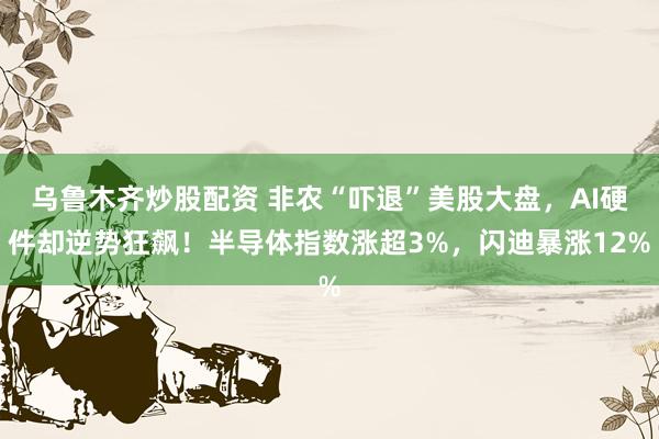 乌鲁木齐炒股配资 非农“吓退”美股大盘，AI硬件却逆势狂飙！半导体指数涨超3%，闪迪暴涨12%
