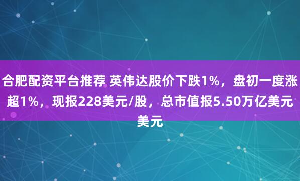 合肥配资平台推荐 英伟达股价下跌1%，盘初一度涨超1%，现报228美元/股，总市值报5.50万亿美元