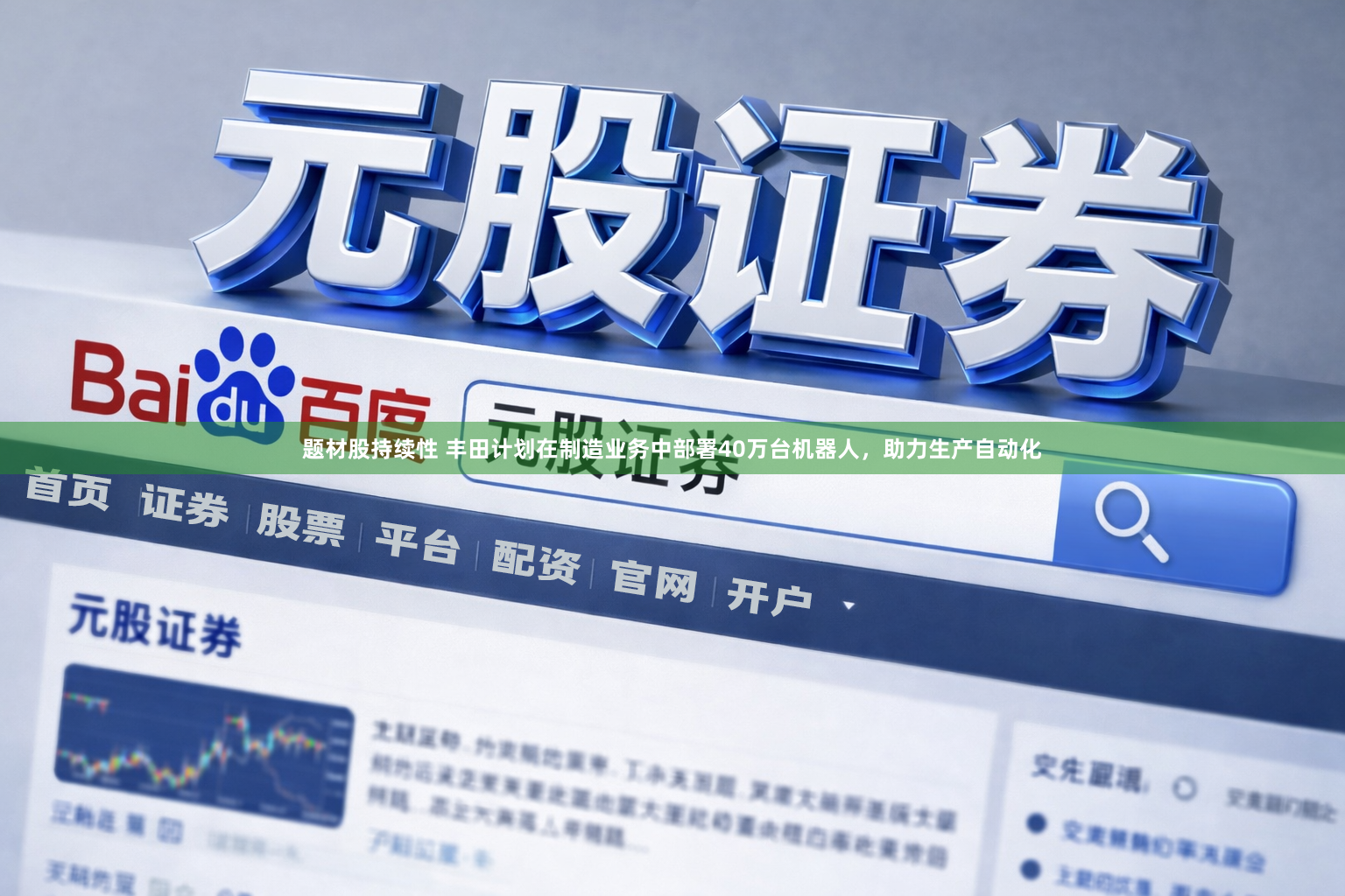 题材股持续性 丰田计划在制造业务中部署40万台机器人，助力生产自动化