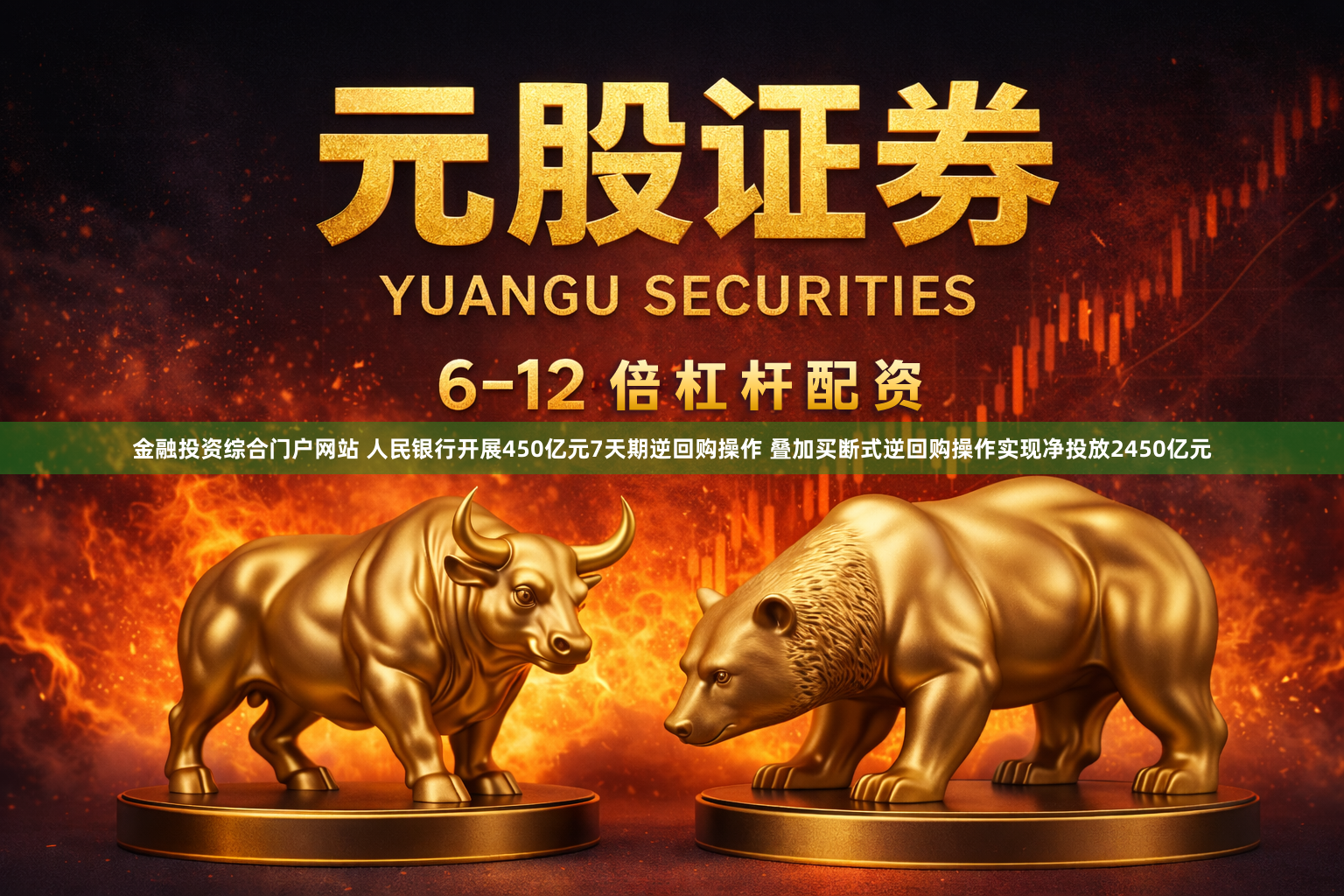 金融投资综合门户网站 人民银行开展450亿元7天期逆回购操作 叠加买断式逆回购操作实现净投放2450亿元